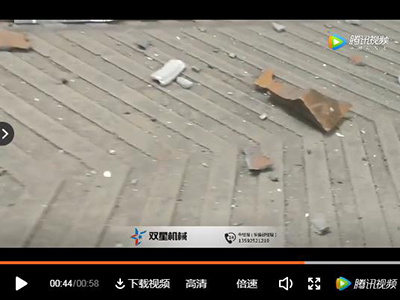 廢鐵粉碎機生產線1600型客戶現場視頻