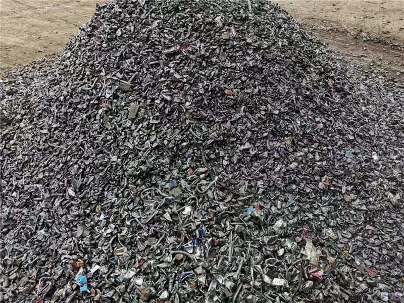 廢鐵粉碎機(jī)粉碎效果