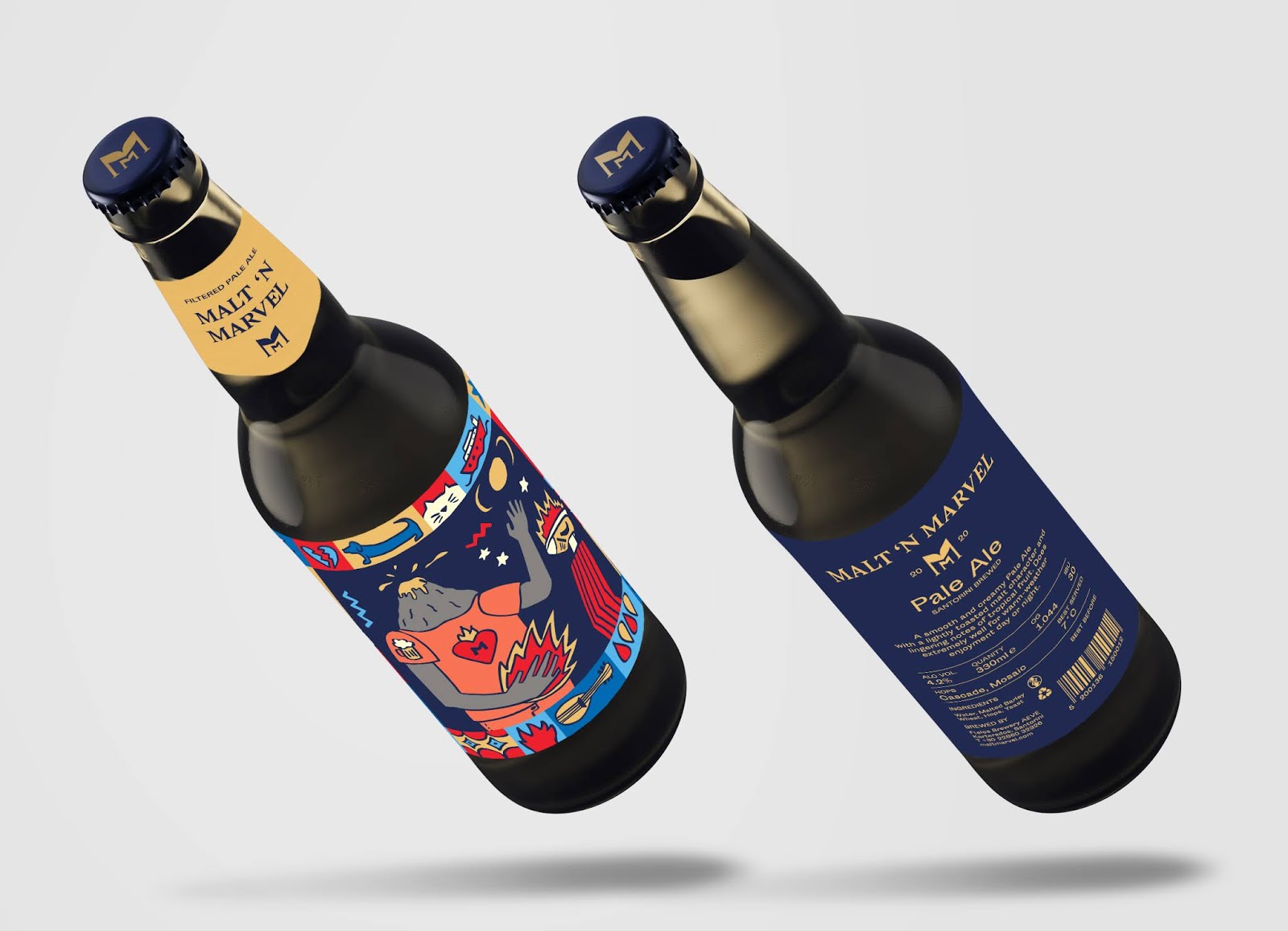 插畫(huà)形式啤酒包裝設(shè)計(jì)(圖4)