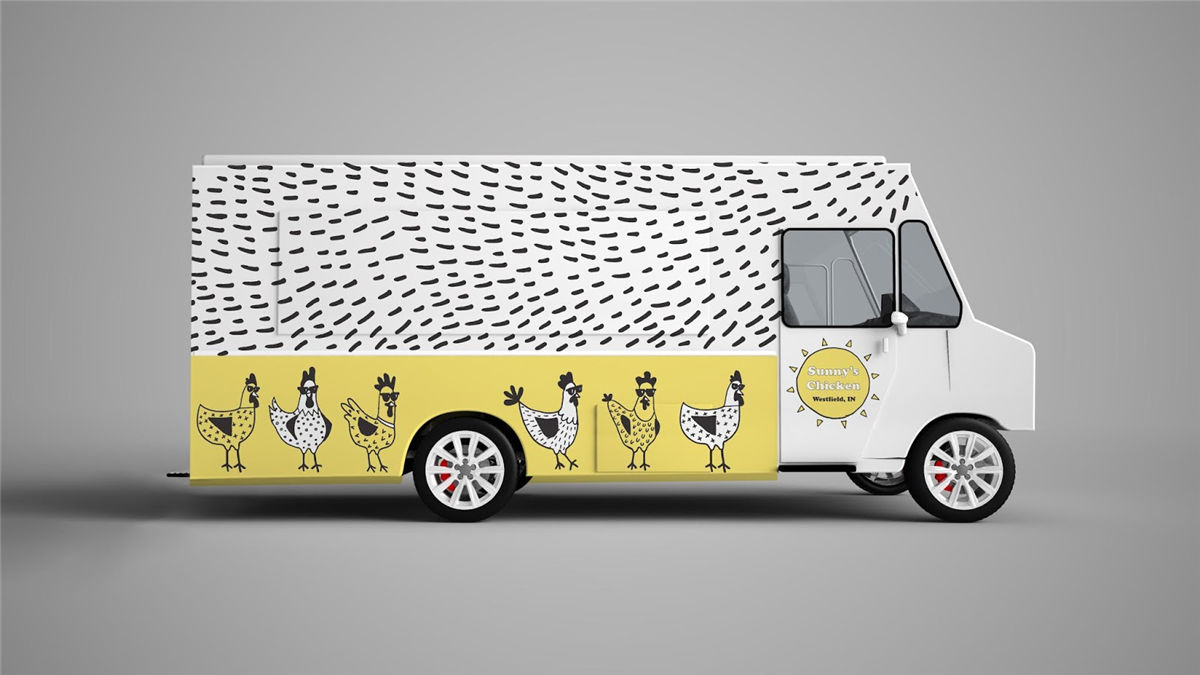 炸雞快餐車品牌包裝設計(圖3)