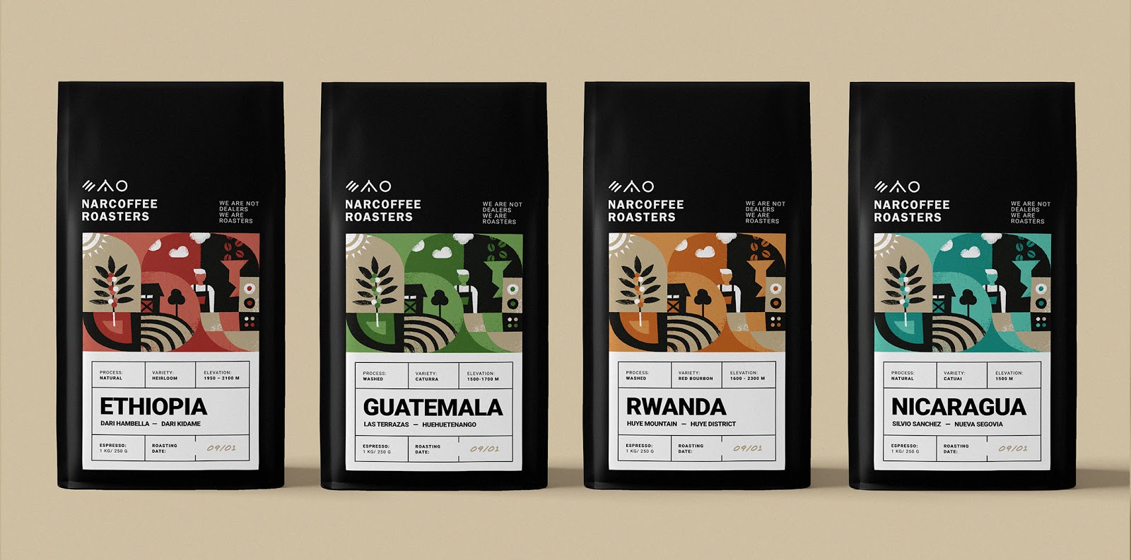 深圳咖啡豆包裝設(shè)計(jì)欣賞(圖1)