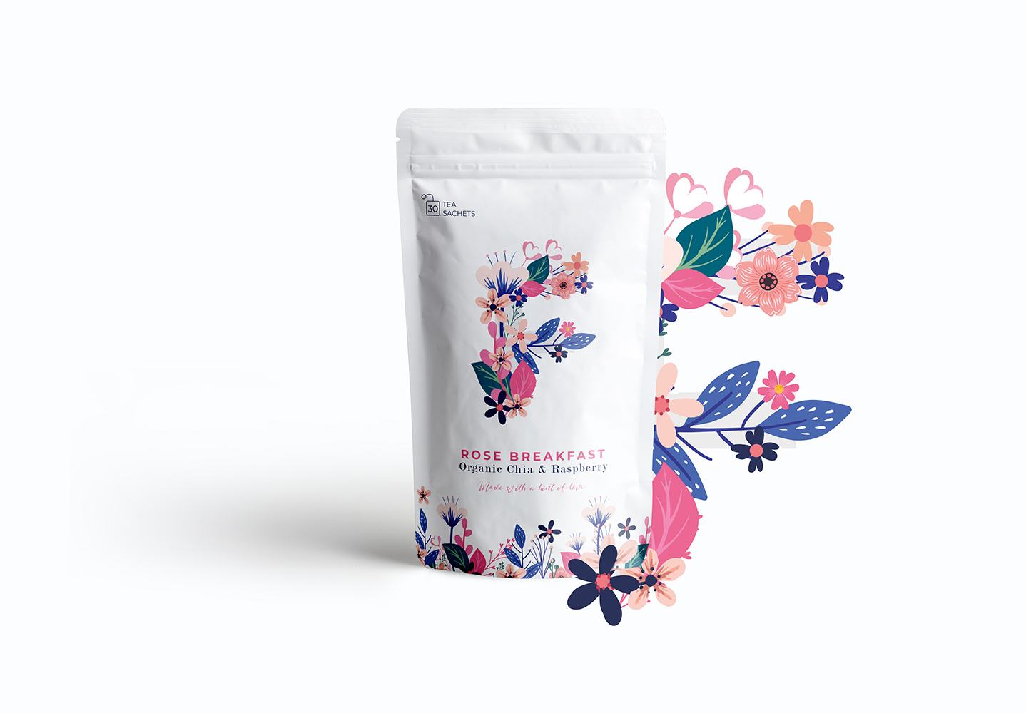 花茶包裝設(shè)計(jì)文字與插畫結(jié)合(圖2)