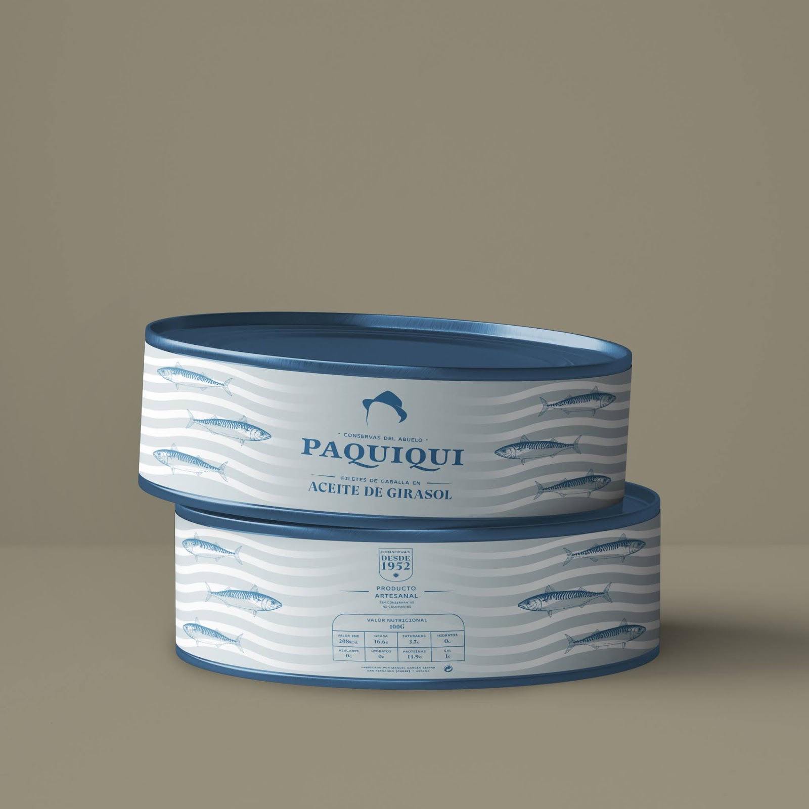 魚鯖魚橄欖油包裝設(shè)計(圖2) 魚鯖魚橄欖油包裝設(shè)計(圖2)