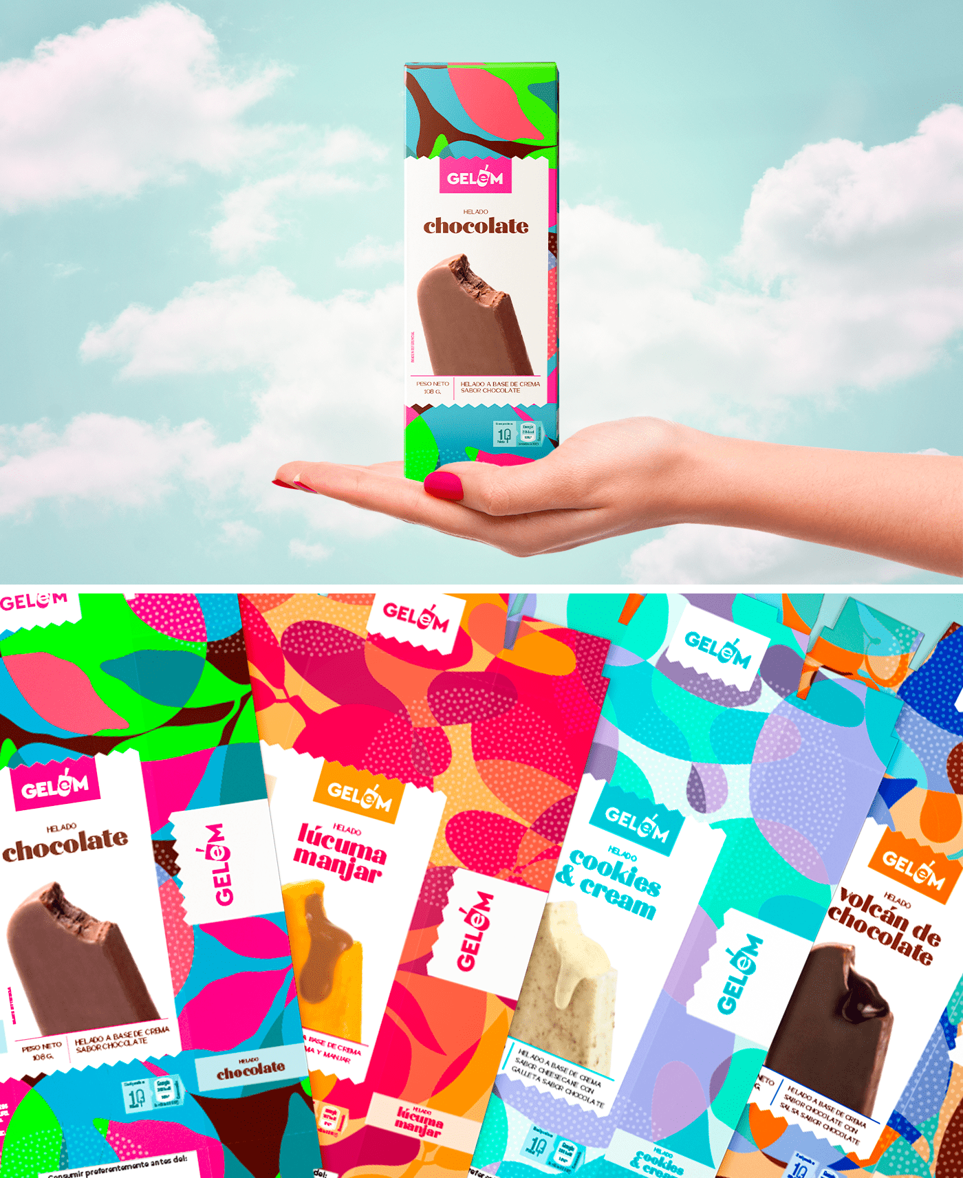 Gelem 秘魯手工冰淇淋品牌包裝設計(圖5)