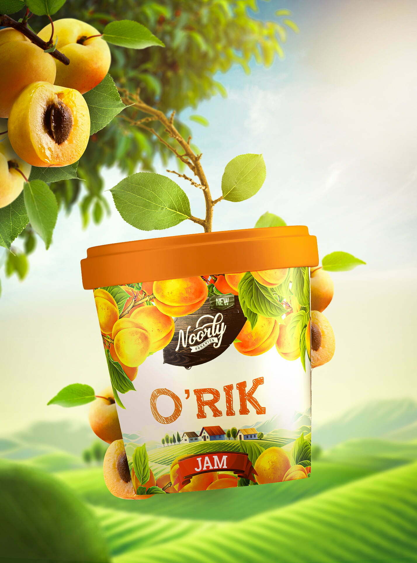 鮮艷明亮的Noorly水果醬包裝設(shè)計這樣做(圖8)