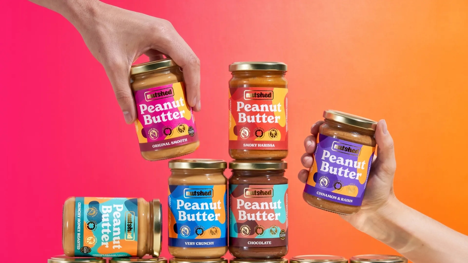 充滿活力個性的堅果醬包裝設計(圖1)