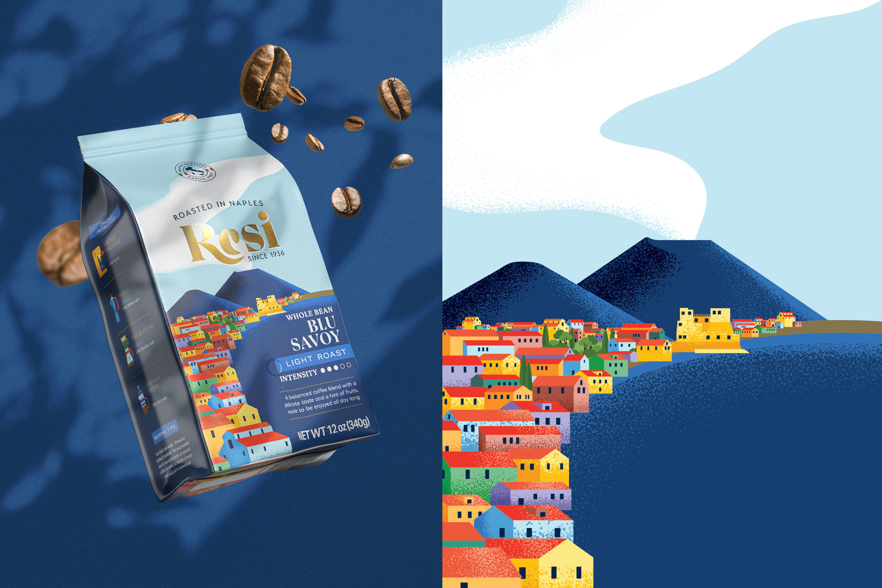 具有奢華感的RESI咖啡包裝設(shè)計(圖3)