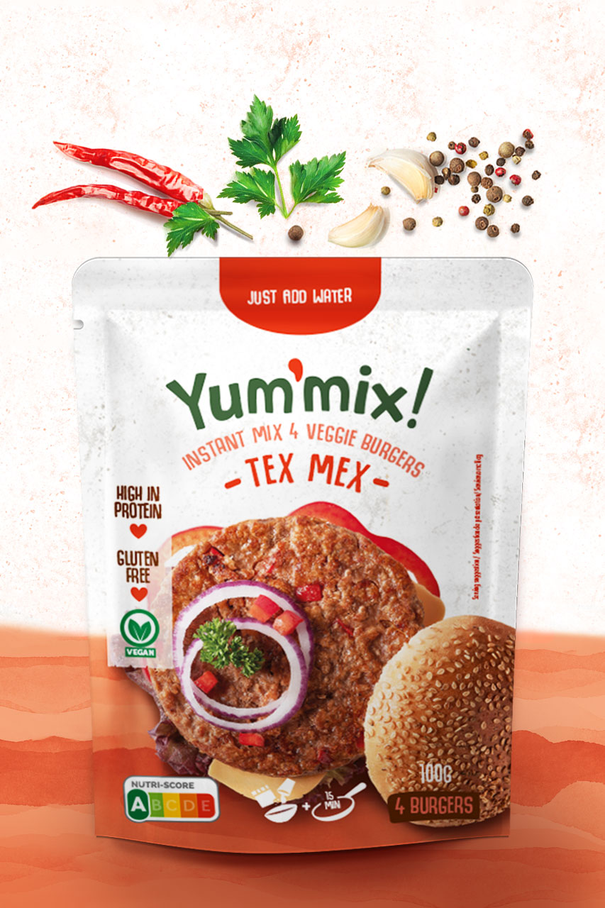 Yummix 簡單美味的素食漢堡包裝設(shè)計分享(圖3)