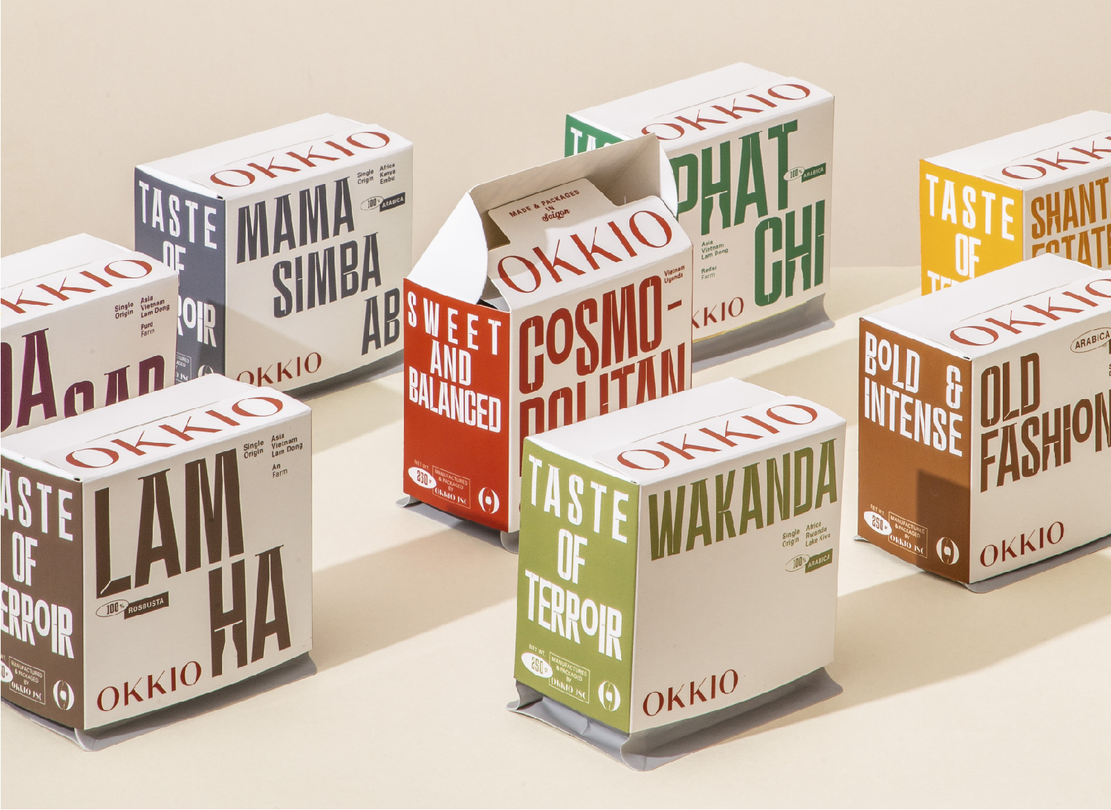 OKKIO咖啡品牌重塑在顧客面前明顯生動(圖1) OKKIO咖啡品牌創(chuàng)意包裝設(shè)計(jì)(圖1)