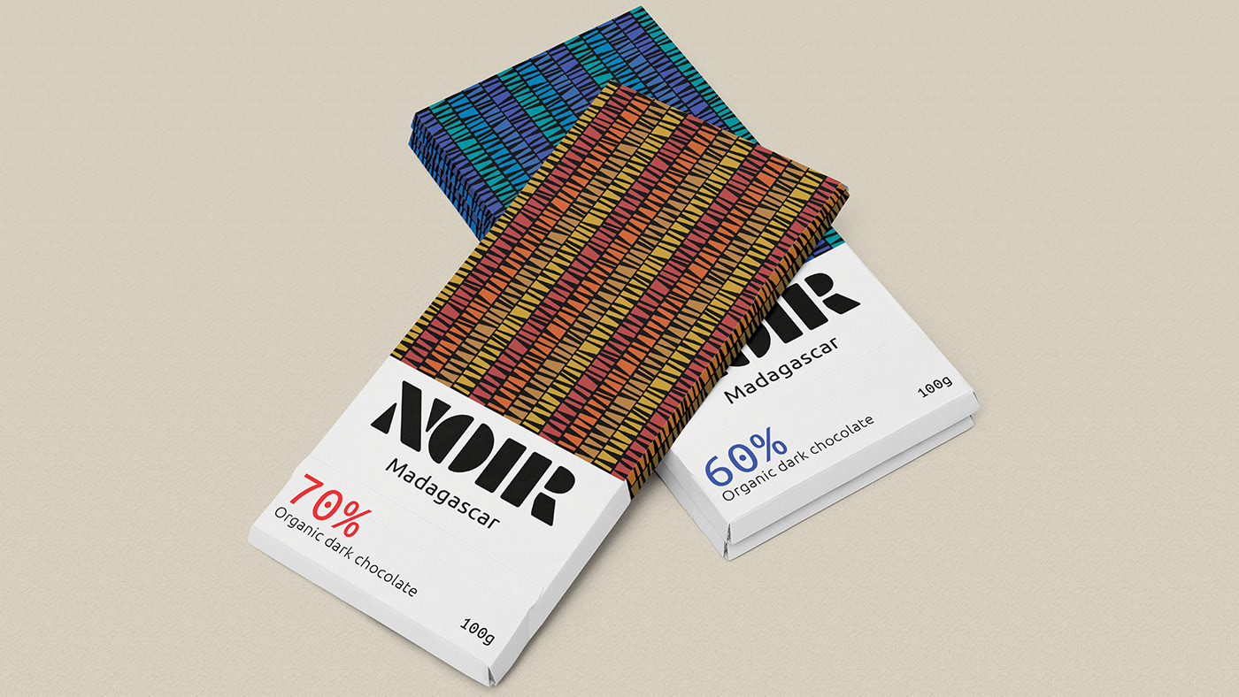 黑巧克力包裝設(shè)計(jì)靈感來(lái)自于棕櫚樹(shù)的葉子(圖3)