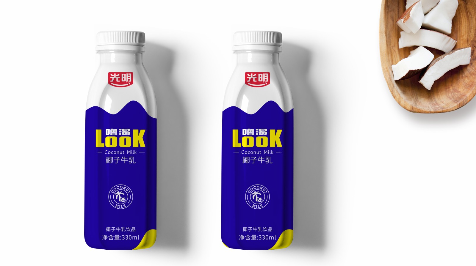 椰子牛乳飲品差異化包裝設(shè)計(jì)，打造賣貨的包裝(圖1)