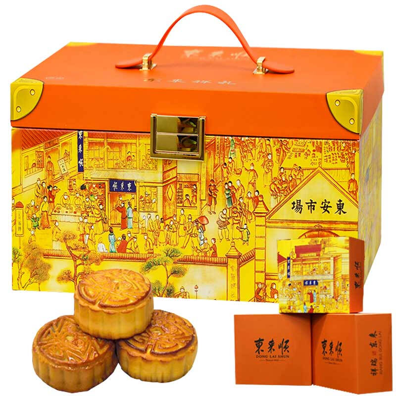 東來(lái)順 東來(lái)祥禮 京式月餅禮盒 12餅12味 960g包裝禮盒產(chǎn)品包裝創(chuàng)意設(shè)計(jì)欣賞(圖1)
