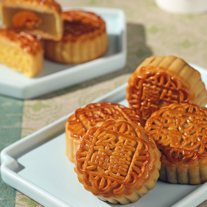 YOTIME 悠享時 窗欞映味 廣式月餅 24餅16味 1.102kg 三層禮盒裝包裝禮盒產(chǎn)品包裝創(chuàng)意設(shè)計欣賞(圖5)