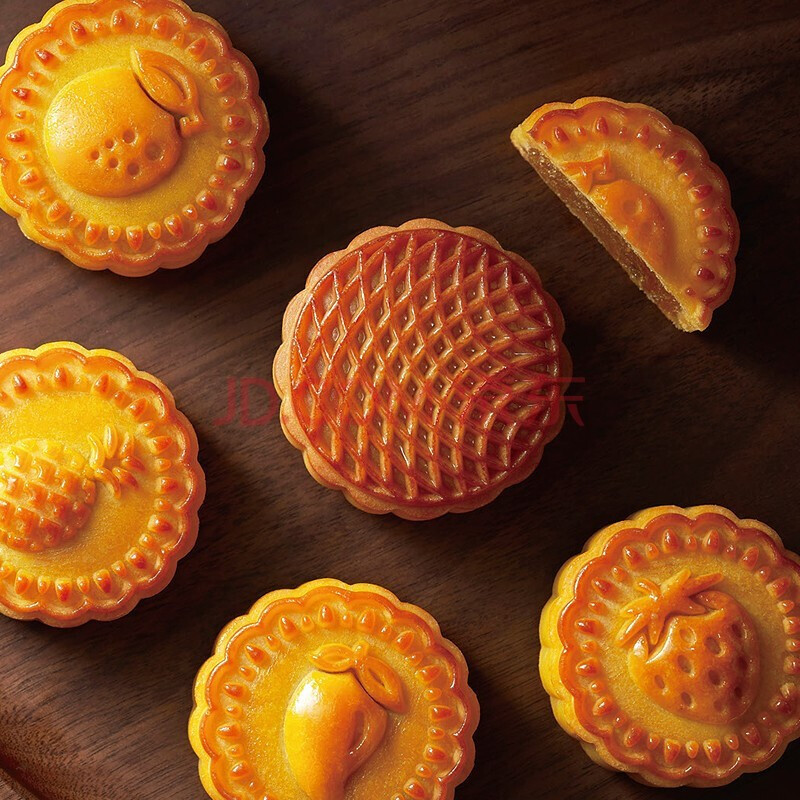 利口福 嶺南佳果廣式月餅禮盒 12餅4味  600g包裝禮盒產(chǎn)品包裝創(chuàng)意設(shè)計(jì)欣賞(圖2)