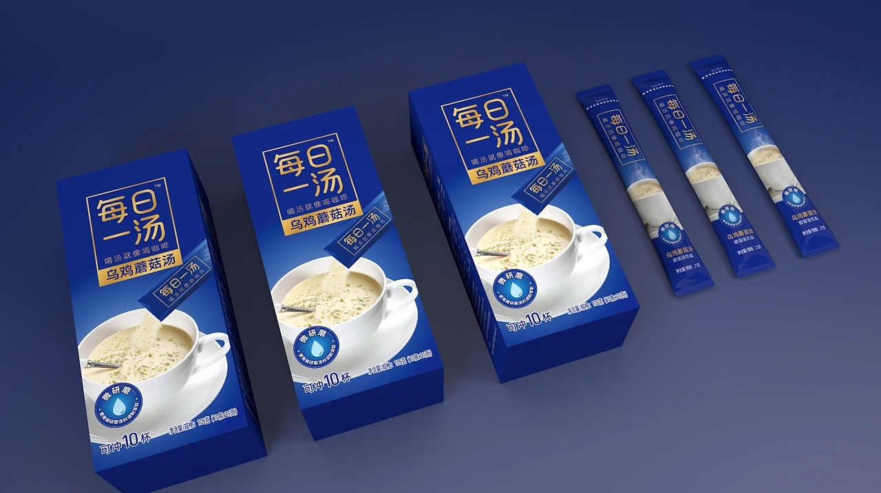 方便美味的速食湯包裝設(shè)計(jì)欣賞(圖1)