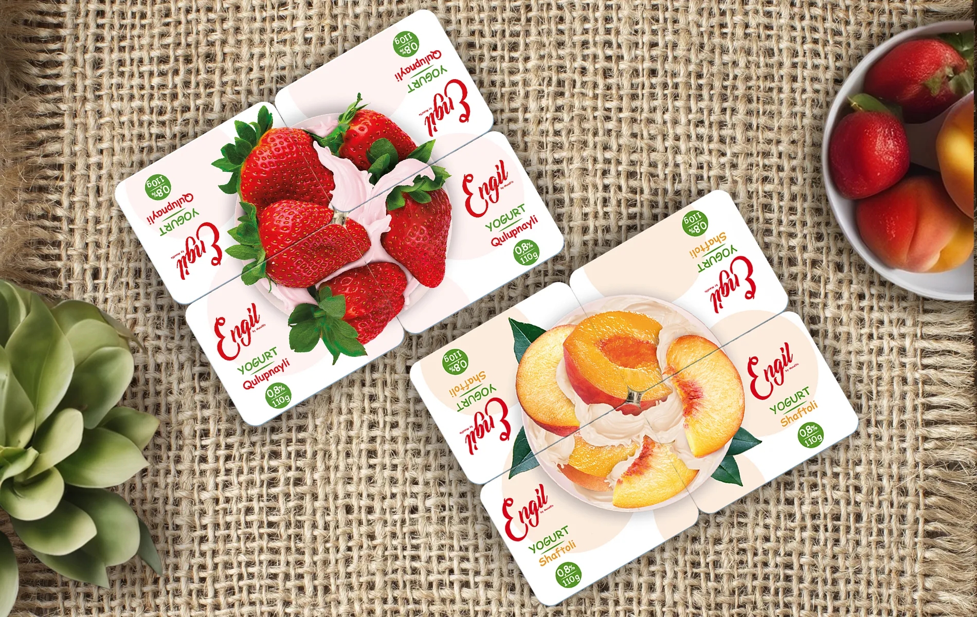 貨架上脫穎而出的酸奶包裝設計欣賞(圖1)