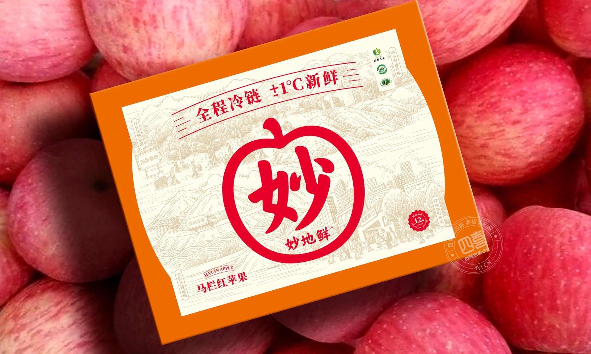 陜果妙地鮮高端蘋果品牌全案設計(圖8) 陜果妙地鮮高端蘋果品牌全案設計(圖8)