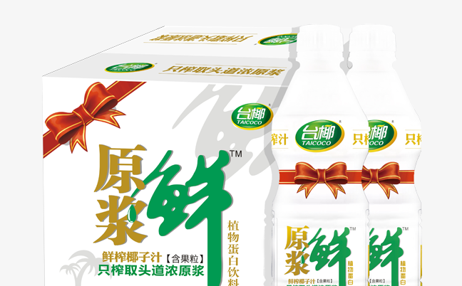 臺(tái)椰原漿鮮椰子汁 TAI COCO臺(tái)椰品牌logo與產(chǎn)品包裝設(shè)計(jì)欣賞(圖3)