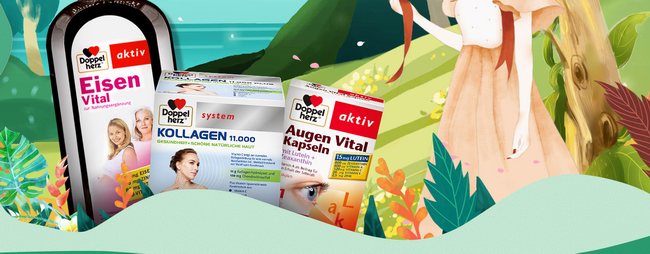 雙心 德國雙心Doppelherz品牌logo與食品包裝設(shè)計欣賞(圖3)