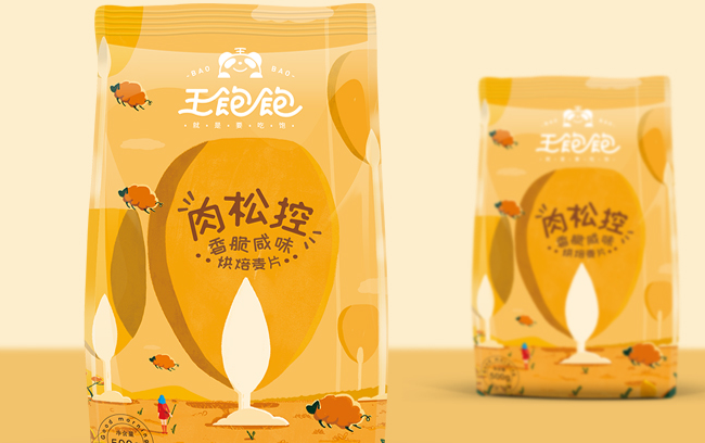 王飽飽麥片 王飽飽品牌logo與食品包裝設(shè)計欣賞(圖4)