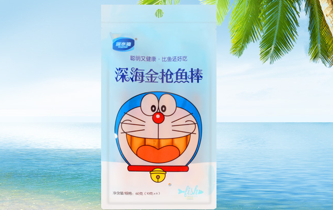 深水灣魚腸 DeepGulf深水灣食品包裝設計欣賞(圖4)