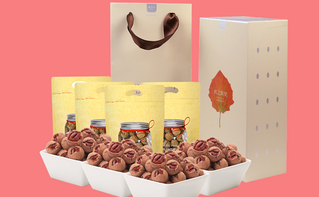 秋滋葉核桃仁 QIUZIYE秋滋葉食品包裝設(shè)計(jì)欣賞(圖3)