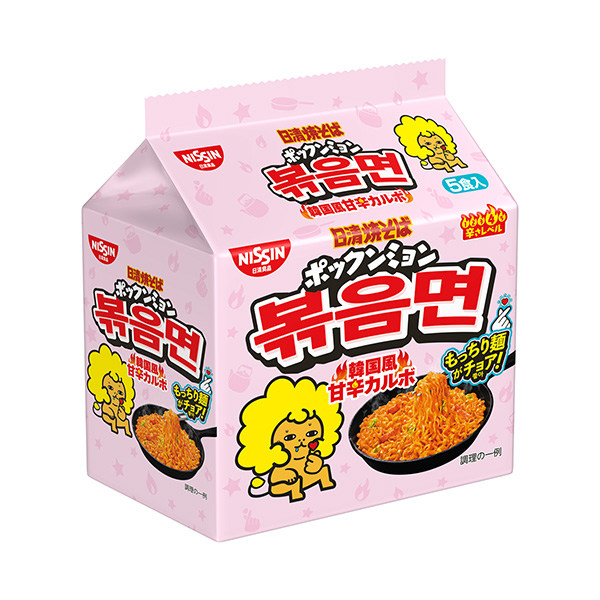 日清炒面 pockuming韓國(guó)風(fēng)味甜蜜蜜包裝設(shè)計(jì)欣賞(圖1)