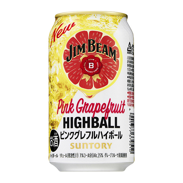 吉姆梁高球罐粉色葡萄柚高球三得利·里士利酒類包裝設(shè)計(jì)(圖1)