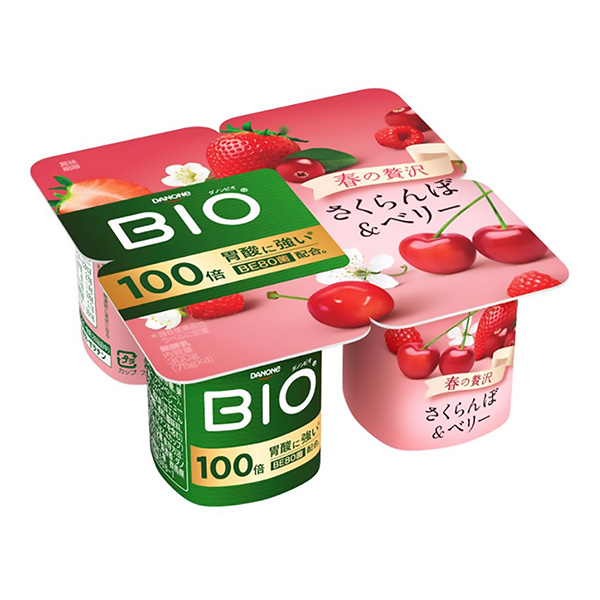 達能比奧酸奶櫻桃&amp;漿果包裝設(shè)計欣賞(圖1)