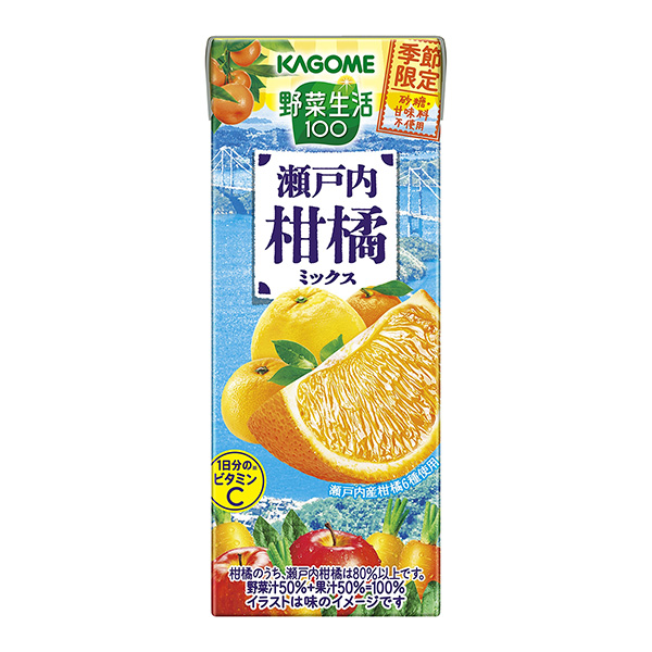 蔬菜生活100 瀨戶內(nèi)柑橘混合料包裝設(shè)計(jì)欣賞(圖1)